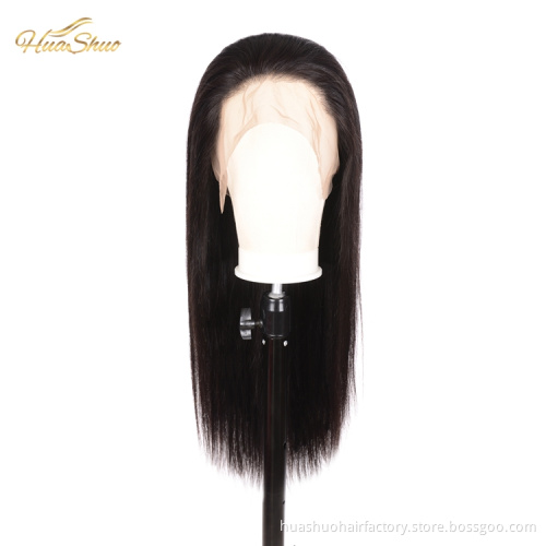 150% 180% Density Unprocessed Original Real Human Long Hair Lace Front Cuticle Aligned Wig